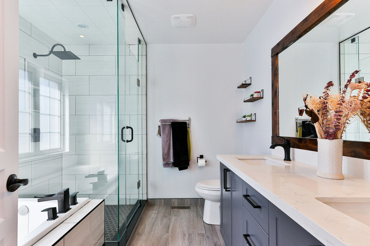 Tasteful upscale bathroom with a clean toilet for “Toilet Tank Bolts Leaking or Rusted: Safe Replacement Guide”
