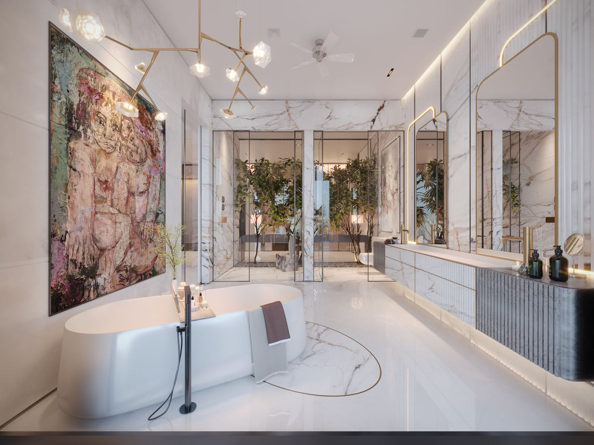 Elegant Luxurious Bathroom with Modern Decor — featured photo for “How long do automatic toilet cleaners last?”
