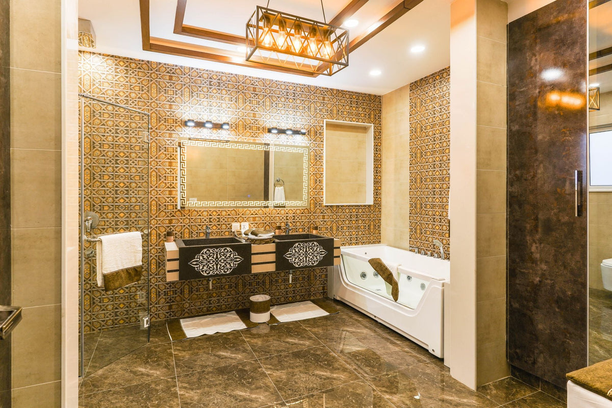 Interior of a Luxurious Bathroom — featured photo for “How to Replace a Toilet Flush Valve”