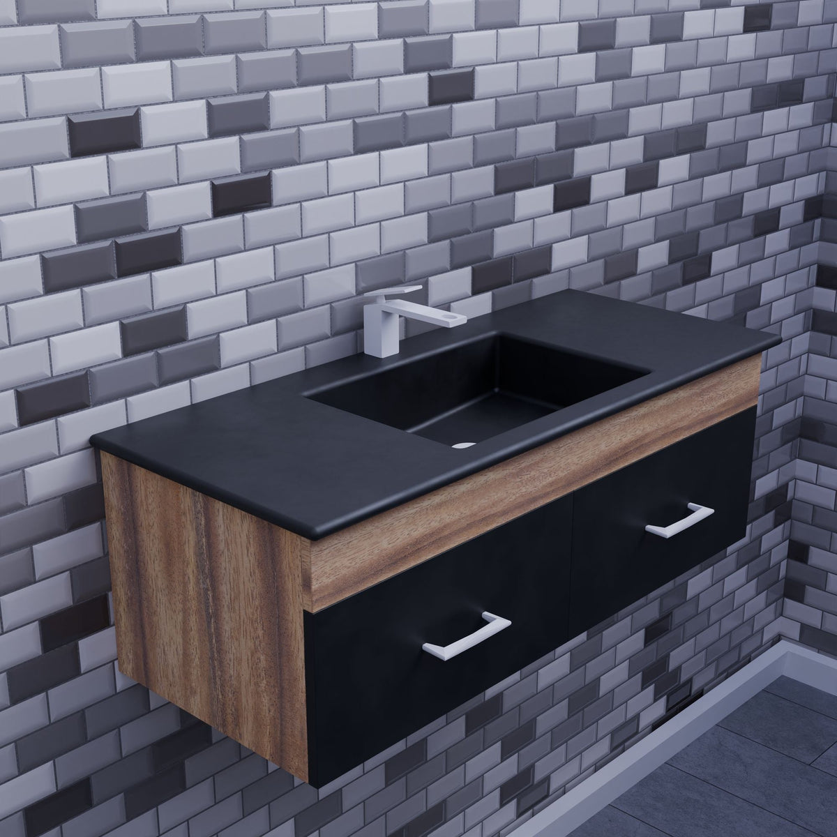 Modern Bathroom Vanity with Minimalist Design — featured photo for “Toy or Foreign Object Stuck in a Toilet: What to Do”