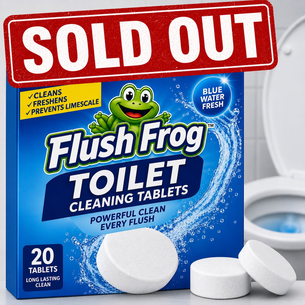 Flush Frog Cleaning Tablets