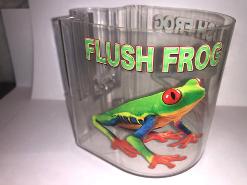 Flush Frog clip-on overflow-pipe toilet bowl cleaner
